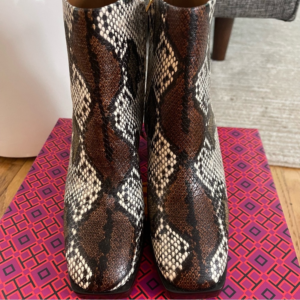 Tory Burch Ruby Snake Print Boots - image 7